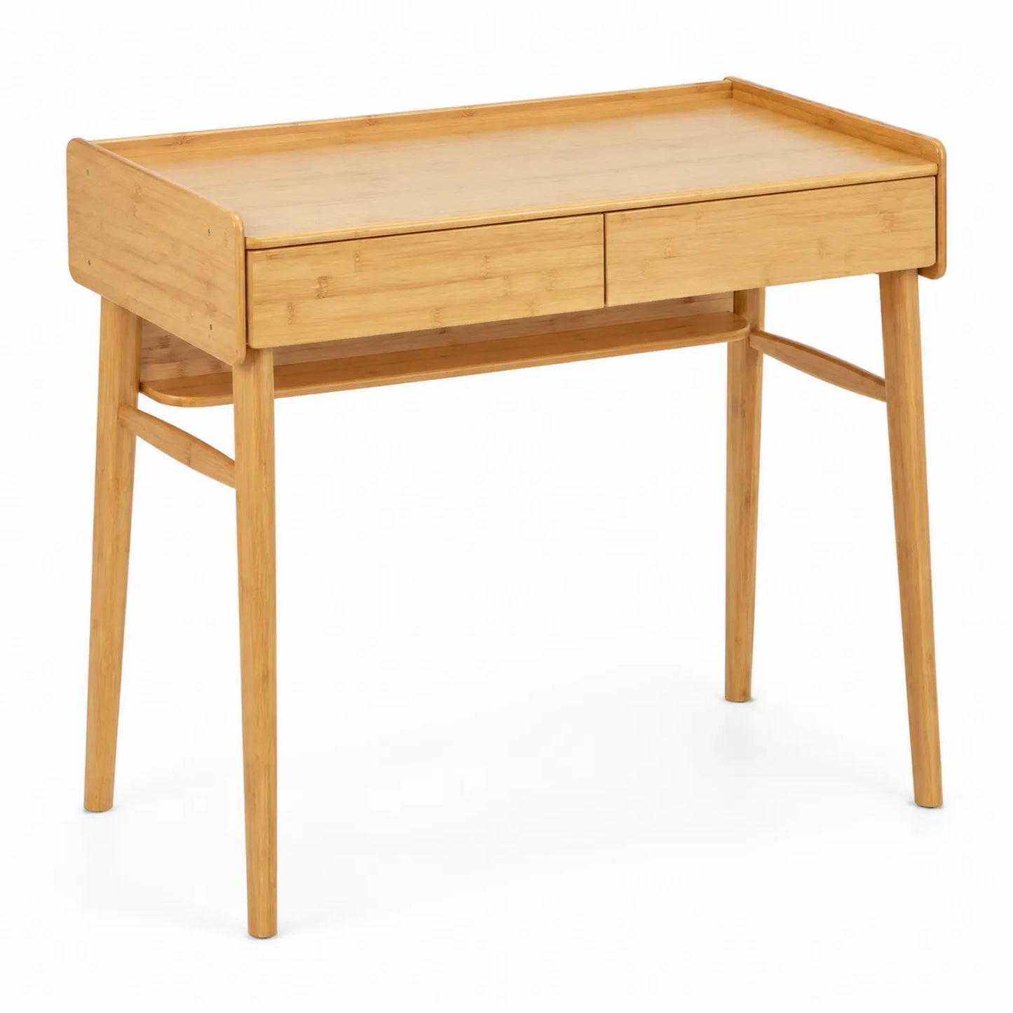 Bambusschreibtisch mit Schubladen 100cm x 50cm x 75cm