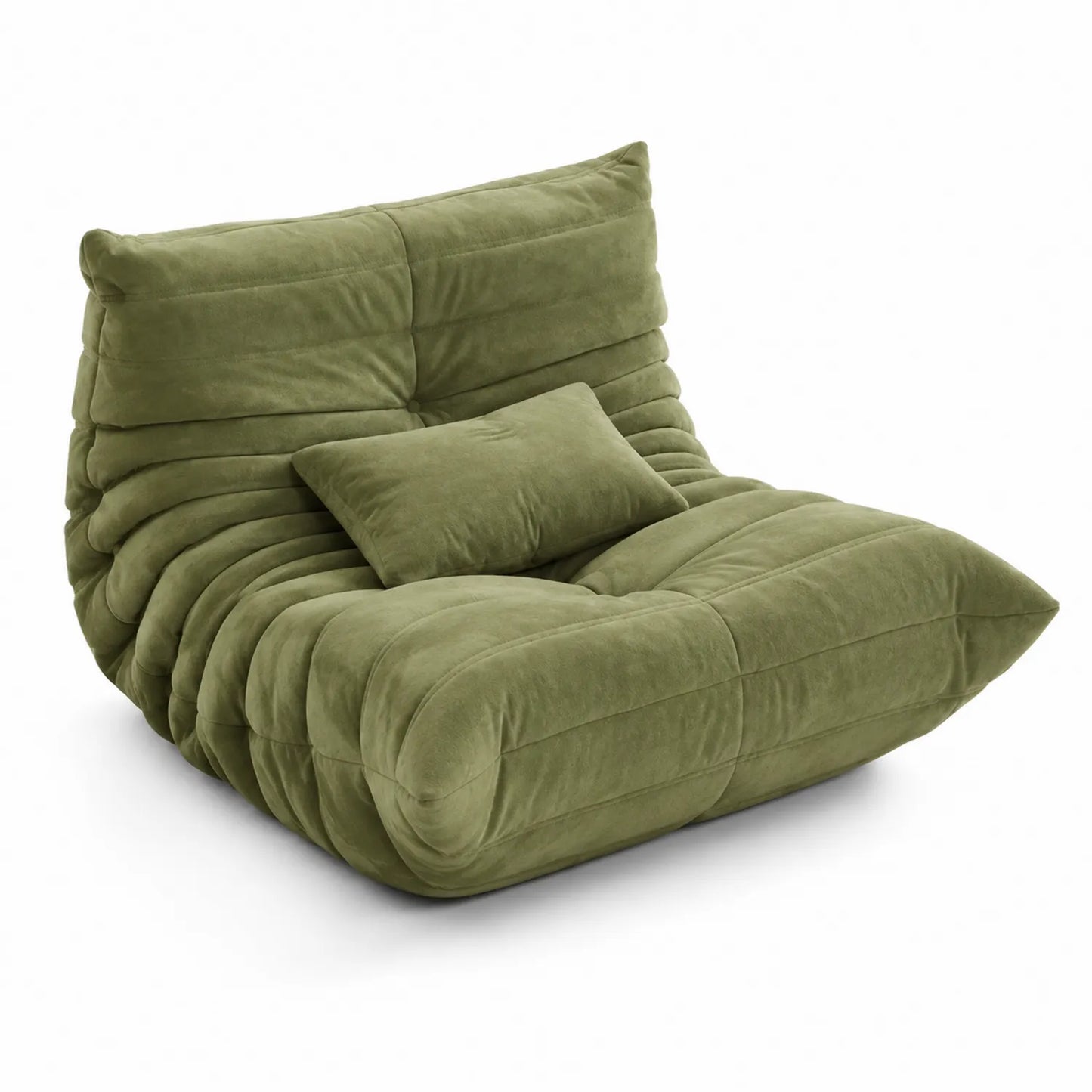 Loungesofa Grün, Polyester, 100x100x80 cm