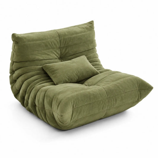 Loungesofa Grün, Polyester, 100x100x80 cm