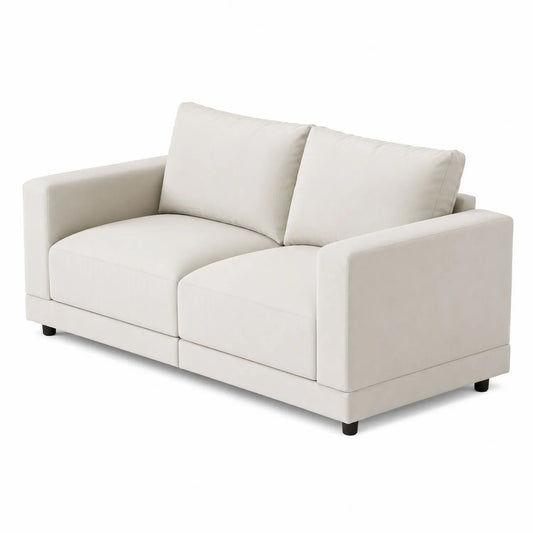 2-Sitzer Sofa Stoff Beige 180x90x85 cm